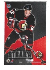 RARE 1995 #114 MARTIN STRAKA PRO MAGNETS BLANK BACK PROOF - LESS THAN 50 MADE!