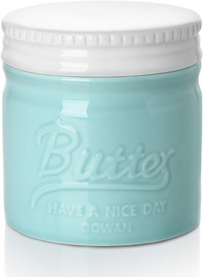 DOWAN Butterdose Keramik, Französische Butter-Dose mit Deckel, Wassergekühlte