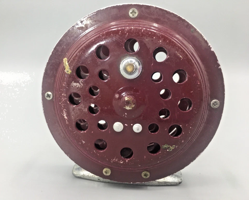 飞钓卷轴南弯复古红色 #1122 Gladding 香港制造作品 — 第 2/4 张图片