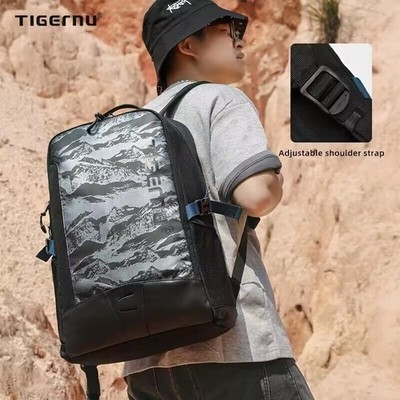 Tigernu Man's 17'' Waterproof Laptop Backpack For Travel Large Capacity Schoolbag
