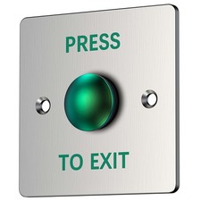 Push to Exit Button for Door Access Control with NO/COM Output, Indoor Outdoo...