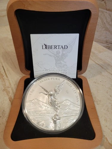 2024 Reverse Proof Rp 1 Kilo Kg LIBERTAD .999 Silver Limited 500 Mintage