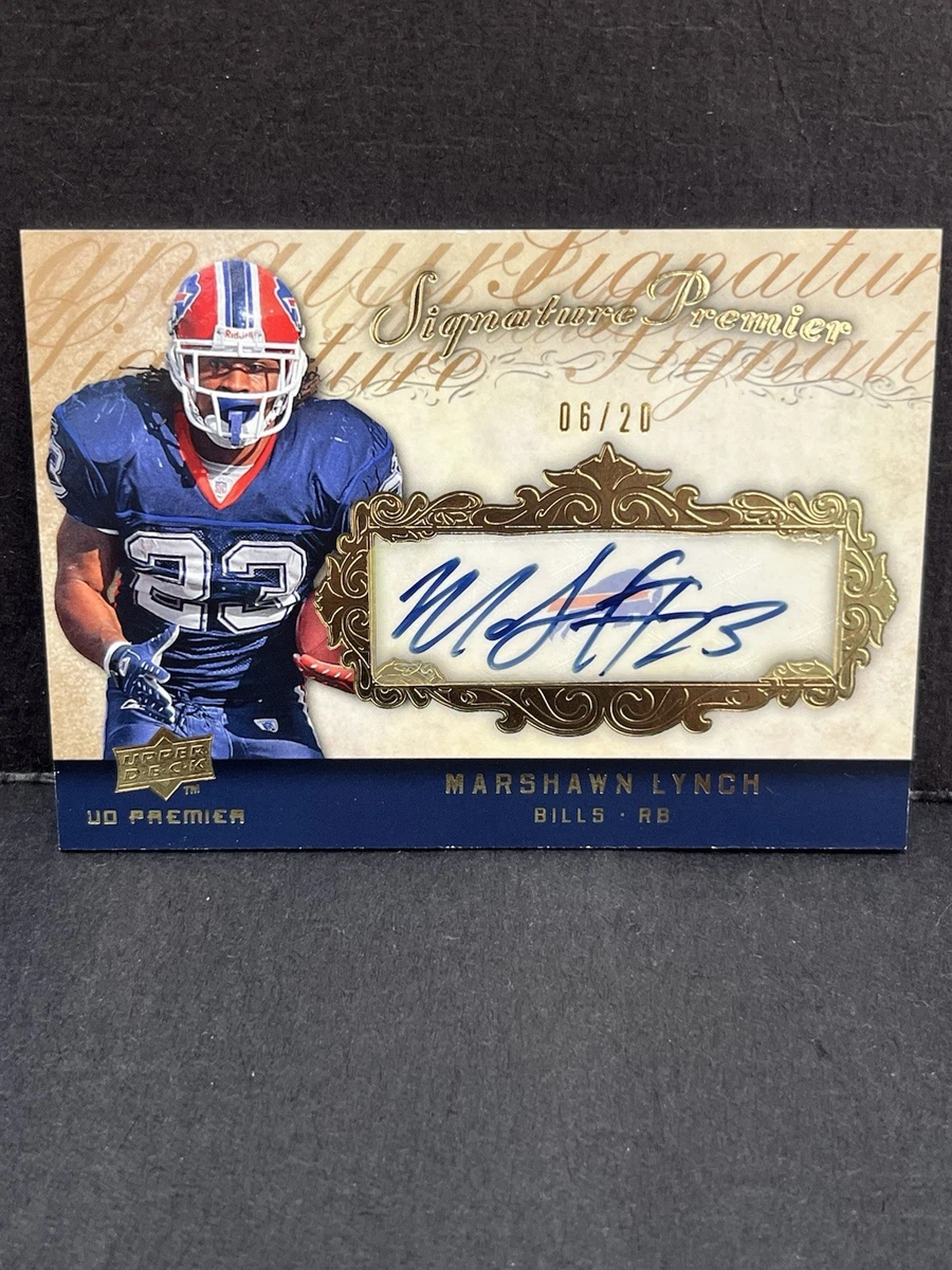 Marshawn Lynch Football Original Autographed Sports Trading Cards