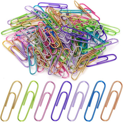 Jumbo Paper Clips150pcs 2 Inch Large Paper Clip Assorted Colored PaperClips f...