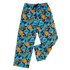 Sesame Street Mens All-Over Print Cookie Monster Lounge Pant  TT778