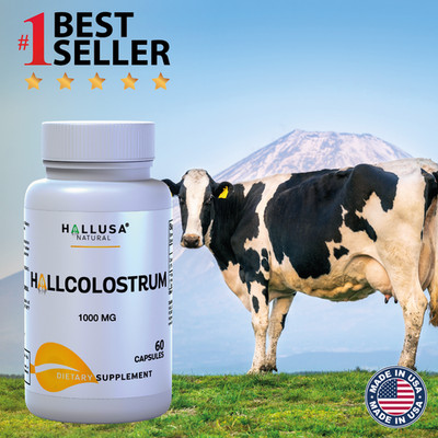 COLOSTRUM BOVINE 1000 mg - Immune System Support - Gut Health - 60 Capsules