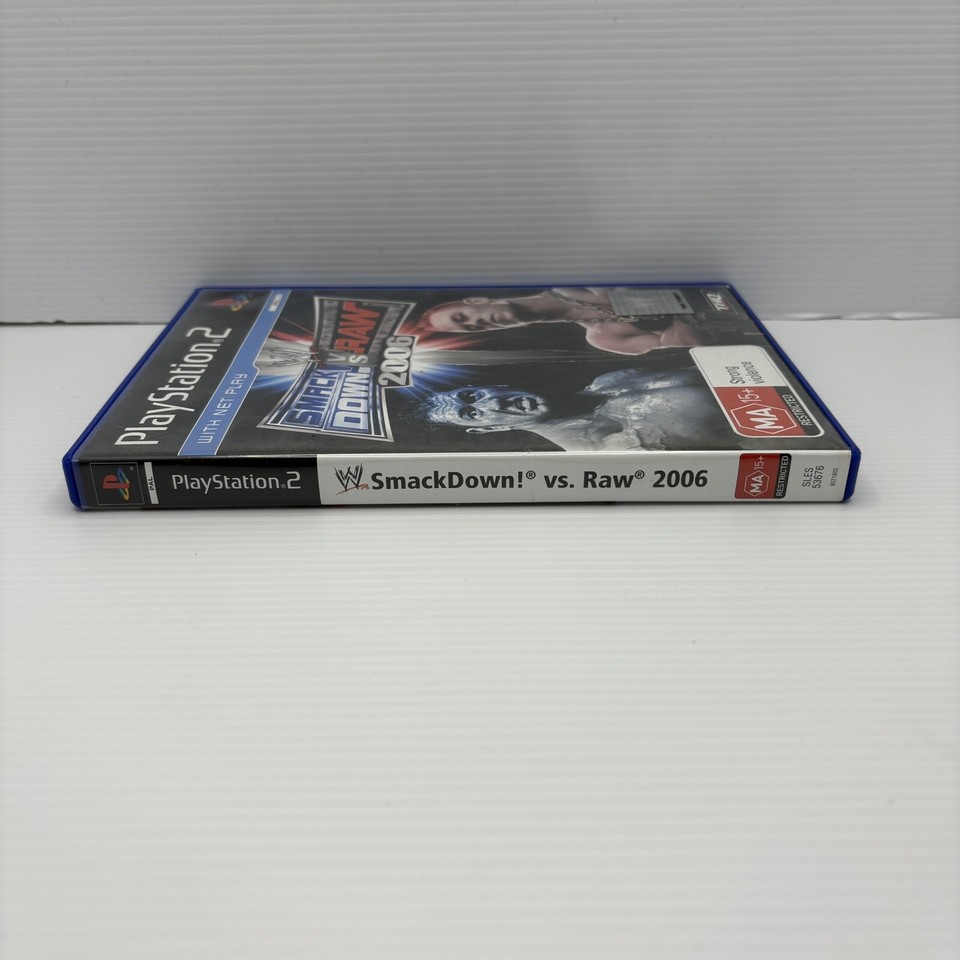 WWE Smackdown Vs Raw 2006 PS2 PlayStation 2 PAL No Manual Free Tracked