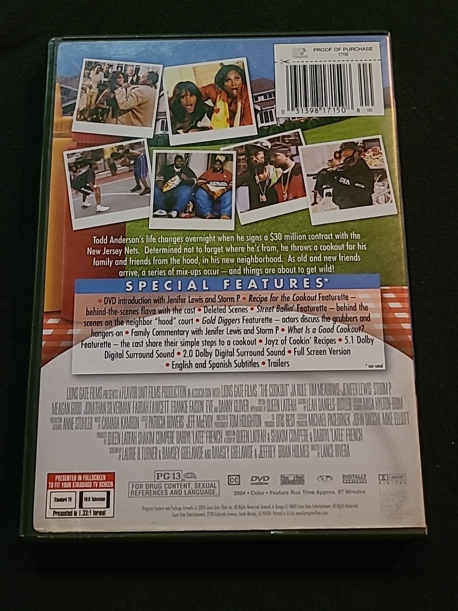 The Cookout Dvd Ja Rule Danny Glover Meagan Good Tim Meadows