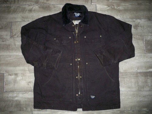 Walls Blizzard Proof Black Duck Quilt-Lined Mens Jacket Size Large Tall Vintage