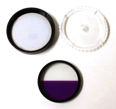 TOYA Special Effects HALF-COLOR Purple 55mm Threaded Filter JAPAN