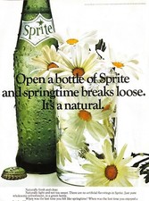 1968 Sprite Vintage Print Ad Open A Bottle And Springtime Breaks Loose
