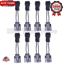 8 Pcs Fuel Injector Adapters connectors For Denso Female to EV1 Male US