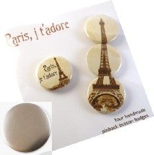 100 Sets of 4" 100mm  Pin Badge Button Maker Parts Craft Tools For DIY