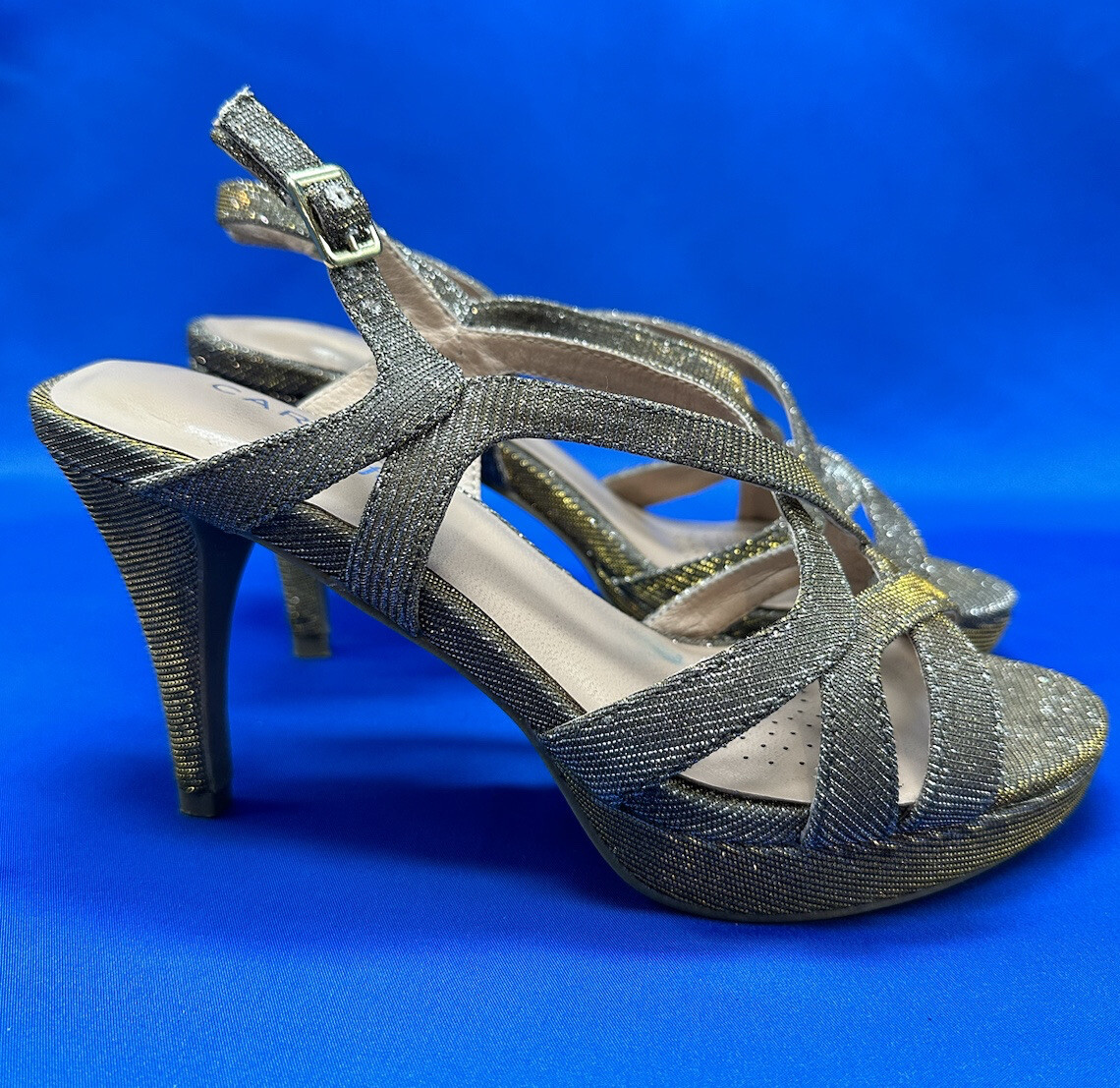 Carvela Asha Multi Strap Cone Heeled Sandals Sparkly UK Size 4 – ASA  College: Florida