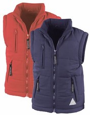 Boys Girls Childs Childrens Kids BLUE or RED Warm Padded Bodywarmer Vest Gilet