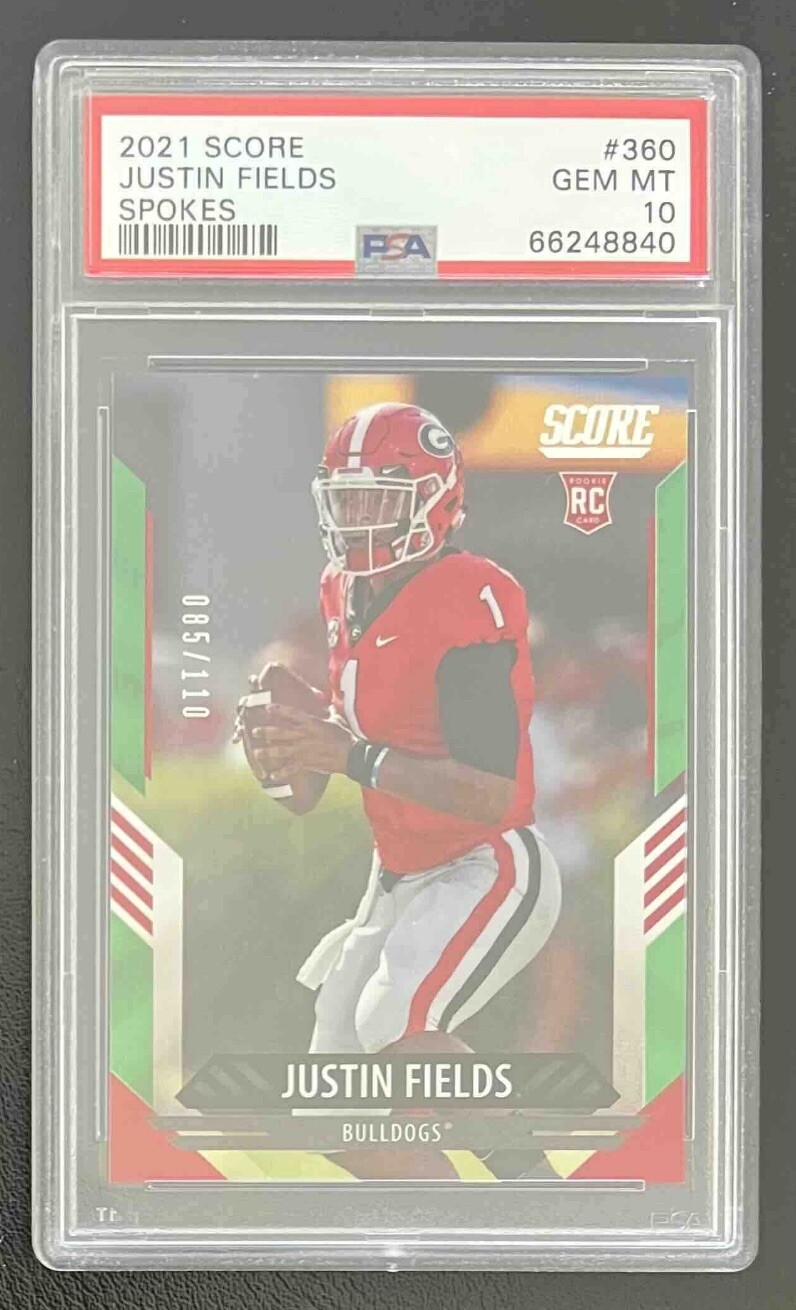 Justin Fields Panini Score #360 Spokes