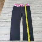 Athleta Girl Black Cropped Leggings with Pink Rainbow Waistband Size M 8-10 — photo 5