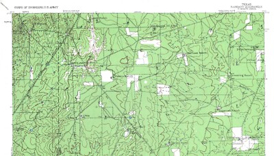 Randado Quadrangle Texas 1939 Topo Map 15 Minute Topographic