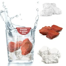 PURAJA Wasserstein Mischung Fit & Vital | Magnesit, Roter Jasis und Bergkristall