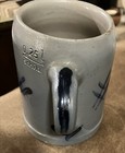 Vintage German Stoneware Floral Blue Grey Mug Schilz 0.25 l Stamp — photo 4