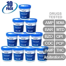 NEW Mintegrity Drug Test 10-Panel T-Cup Urine Home Kit 10-Pack #MI-TDOA-3104A3