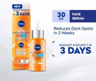 NIVEA Face Extra Bright C&Hya Vitamin Anti-Spot Serum 30ml with 3X PURE HYALURON