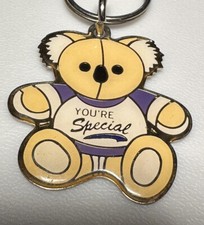 Vintage Teddy Bear You  re Special Animal Wildlife Metal Keychain Key Ring Chain