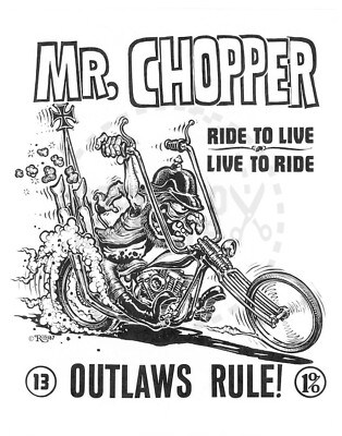 MR. CHOPPER - ED BIG DADDY ROTH POSTER - VINTAGE REPRINT | eBay