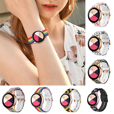 Für Samsung Galaxy Watch Active 2 Ersatz Silikon Sport Armband Band *  
