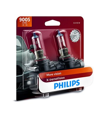 2x Philips 9005 HB3 X-tremeVision Upgrade 100% Extra More Bright Light Bulb 65W