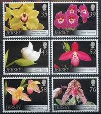 Jersey 2008 Orchids VI 6th Series flowers set SG 1372-1377 MNH mint