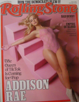 ADDISON RAE Bad Bunny FKA Twigs Rolling Stone USA Magazine February 2025 New