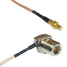 RG316 SMB MALE to N Female Bulkhead Angle RF Cable Rapid-SHIP LOT