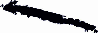 Ins 51 Adria, Mljet ,  Wandattoo Auto Aufkleber Insel 10 cm