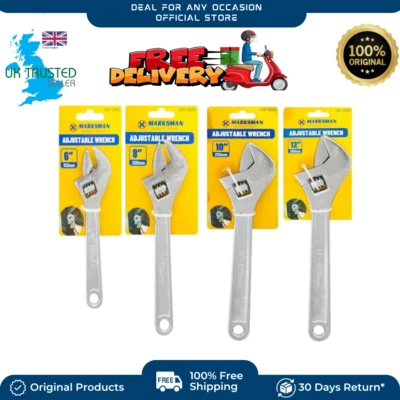 Heavy Duty Adjustable Wrench Tools 6"/ 8"/10"/ 12"/15" Drop Forged Steel Spanner