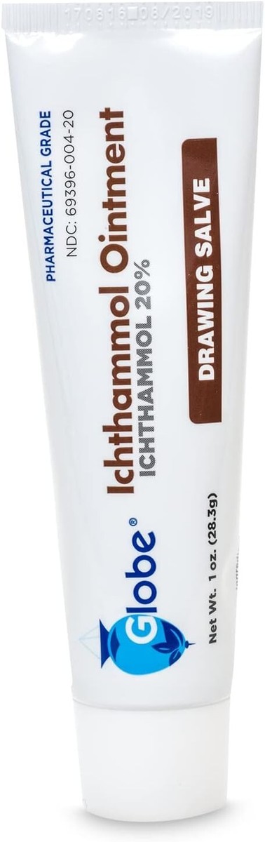 Globe Ichthammol Ointment 20% (Drawing Salve) OZ Soothing Skin