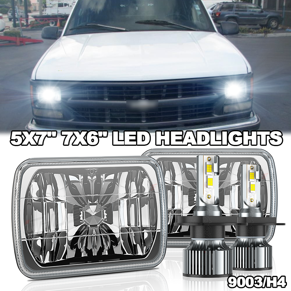 Par 7x6 LED Headlght for Chevy C1500 C2500 C3500 K1500 K2500 K3500
