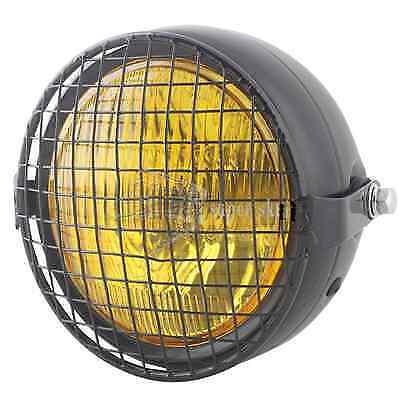 SCHEINWERFER SCHEINWERFER MIT GRILL BOBBER HARLEY DAVIDSON SPORTSTER DYNA SOFTAIL TRIUMPH - Bild 9 von 12