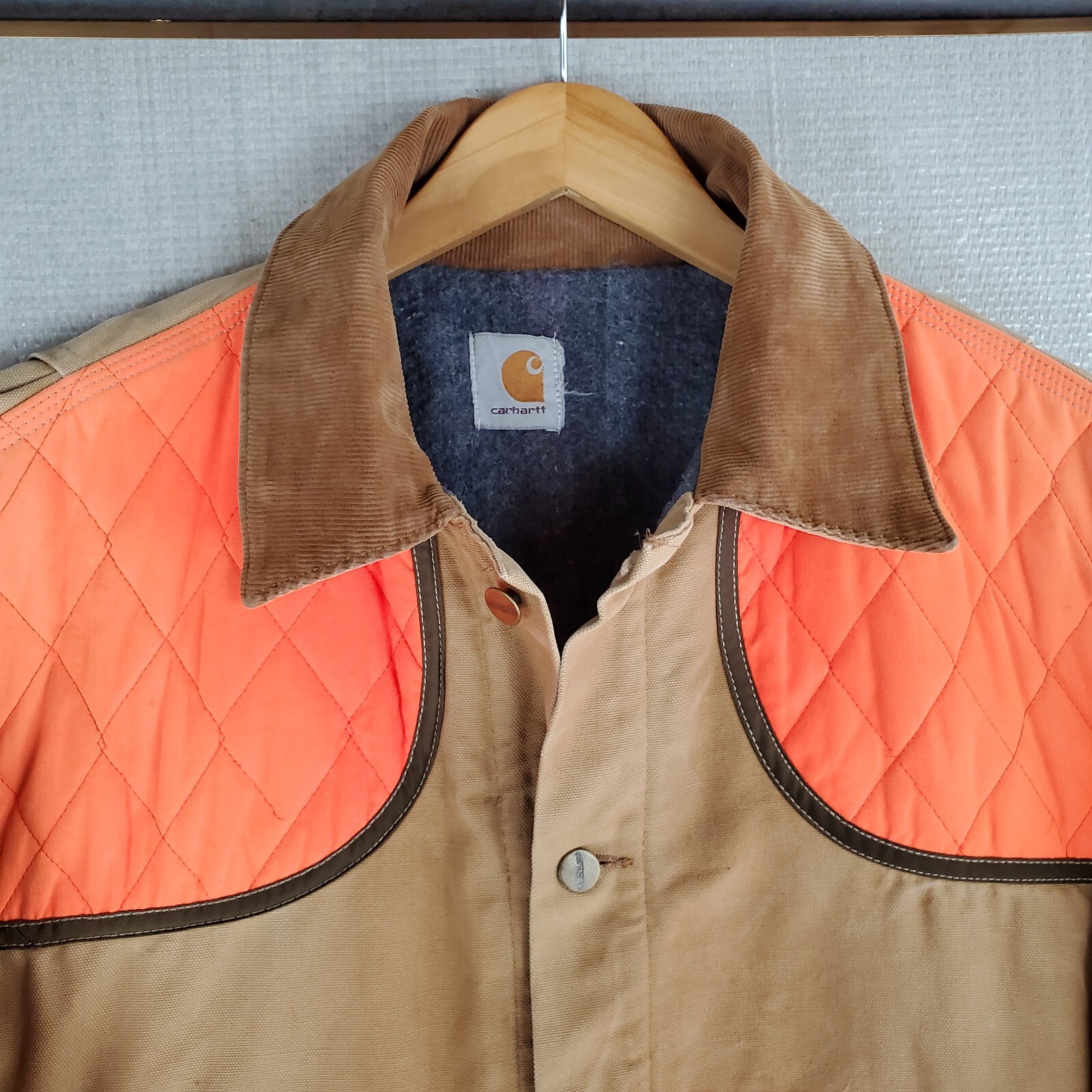 VTG CARHARTT Size 2XL Made in USA Blanket Lined Hunting Canvas Duck