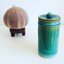 1960 Inger Persson & Rorstrand Ceramic Pot Scandinavian Design Suede Sweden