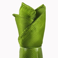 100 Silk Woven Ribbed Solid Pocket Squares for Business, Weddings  Formals
