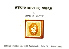 Stitchery Booklet Vtg 1979 Joan Gantt Stitch Instruction WESTMINISTER WORK