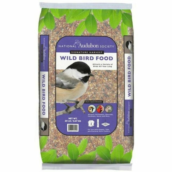 Audubon Wild Bird Seed Food Feed 20 LB Premium Blend Mix Bag Attracts Songbirds for sale online