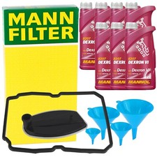 MANN GETRIEBEFILTER + 7L DEXRON VI GETRIEBEÖL für MERCEDES C E S-KLASSE SL 722.6 MANN GETRIEBEFILTER + 7L DEXRON VI GETRIEBEÖL für MERCEDES C E S-KLASSE SL 722.6