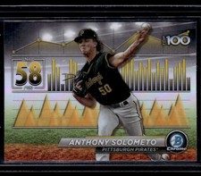 ANTHONY SOLOMETO 2024 BOWMAN CHROME SCOUTS TOP 100 PITTSBURGH PIRATES #BTP58