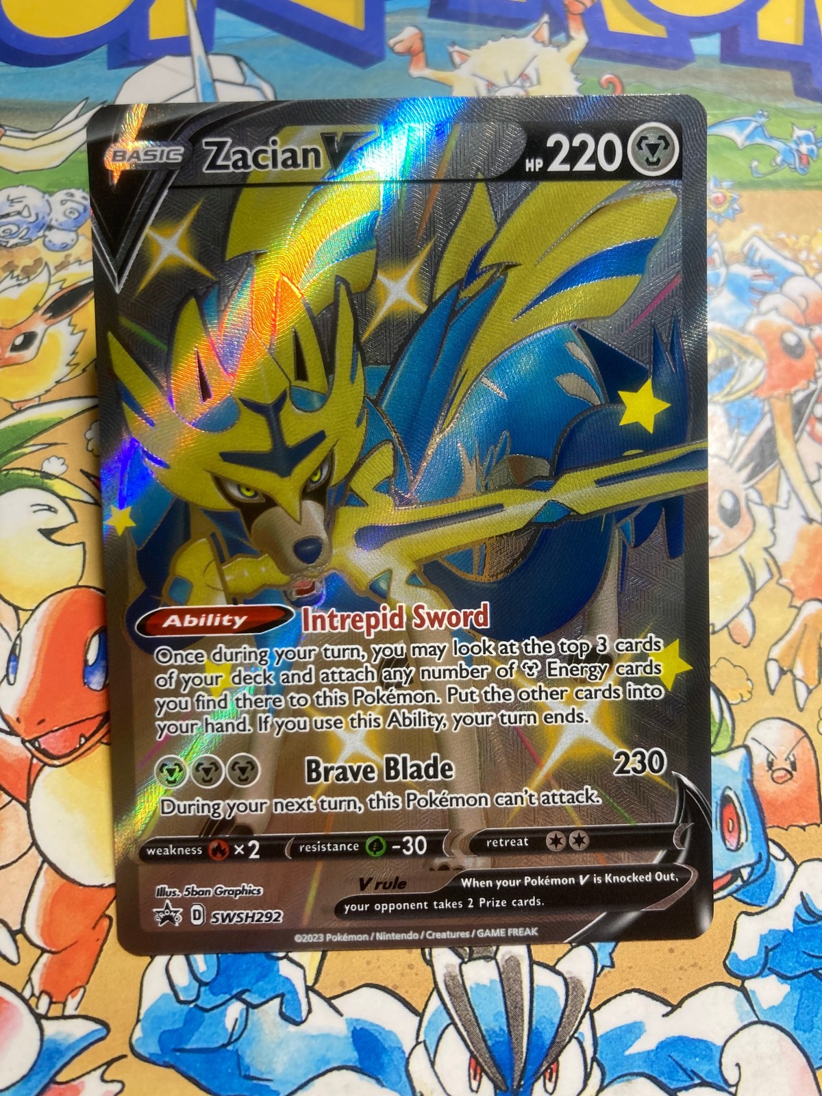 Zacian V SWSH292 Promo SWSH Black Star Pokemon TCG