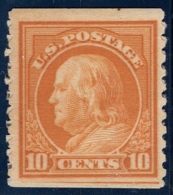 SC#497, 1916--10 Cent George Washington, Pert. 10 Vert., M/LH