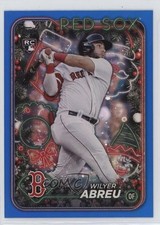 2024 Topps Holiday Blue Metallic Glitter Wilyer Abreu #H13 5cb