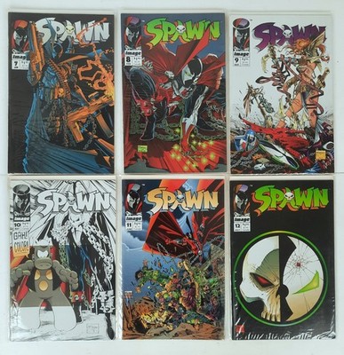 Spawn Comic Lot # 7-12 Image Comics Todd McFarlane Bagged And Boarded Ungraded
