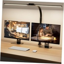 LED Desk Lamp for Home Office - Eye-Caring Computer Desk Light Standard - Black